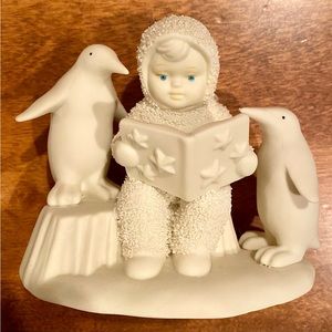 SnowBabies w/Box-Read To Me-2,Penguins & Baby Snow Angel-Retired-Exc Condition